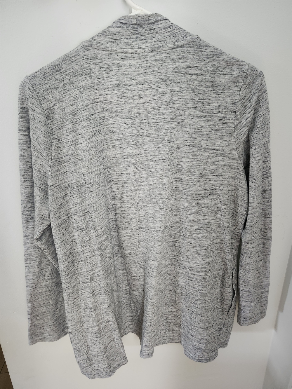 J. Jill Heather Gray Open-Front Draped Cardigan - Picture 3 of 4